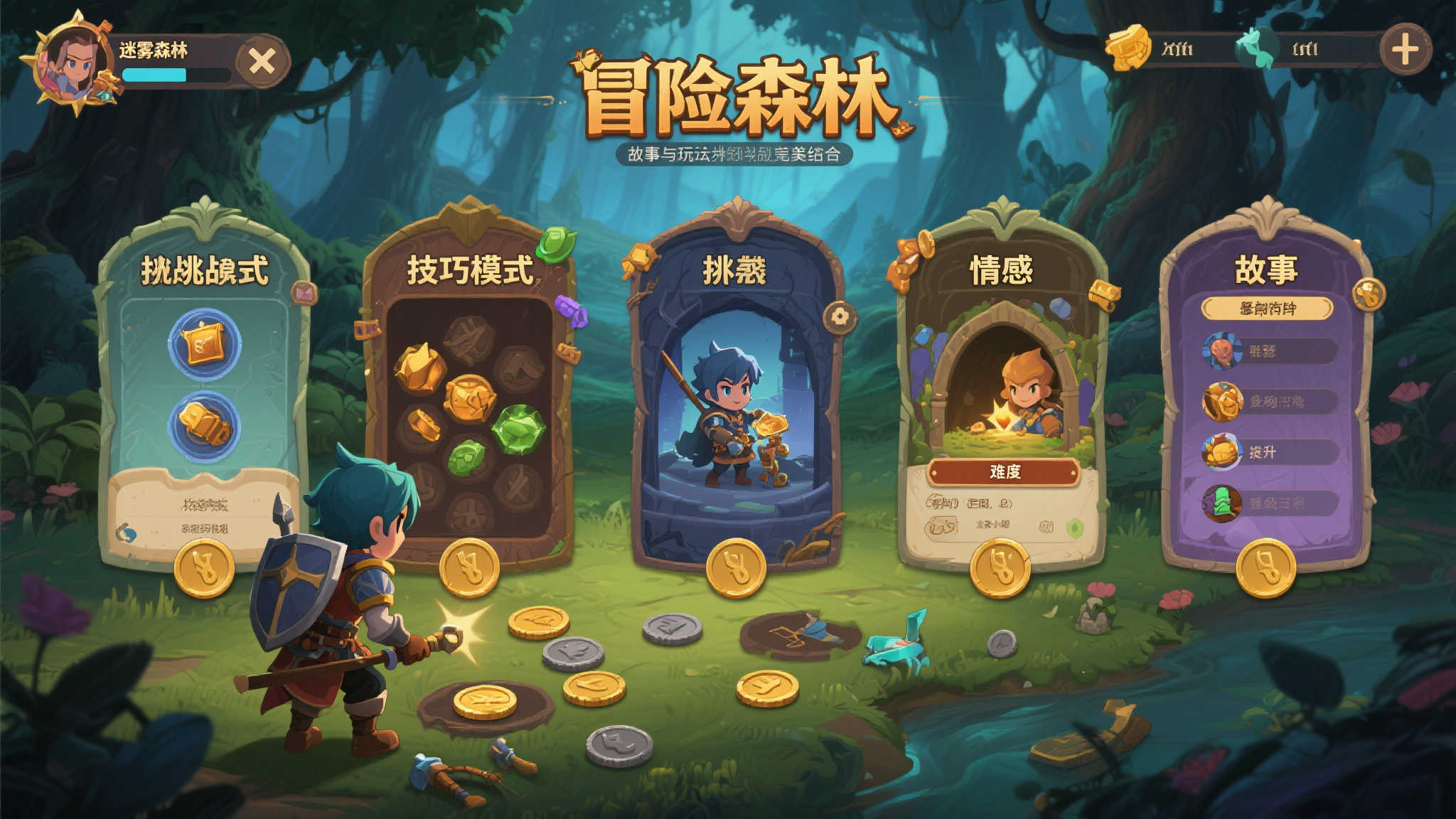 《推币勇者》独立游戏：挑战模式与冒险篇章全新登场